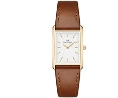 Moteriškas laikrodis DANIEL WELLINGTON Bound Durham Gold 20mm DW00100696 + DĖŽUTĖ