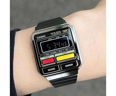 Casio Vintage vyriškas laikrodis A120WEGG-1BDF +BOX