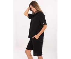 Lakerta Laisvalaikio kostiumas moterims-LK-KMPL-510096.96-juoda