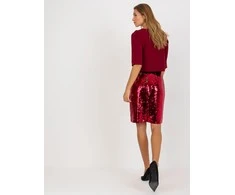 Lakerta Spódnica-LK-SD-507019.49-bordo