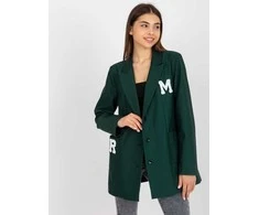 Lakerta Švarkas moterims -LK-MA-509286-2,45P-tamsiai žalia