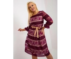 Lakerta Suknelė-LK-SK-507356.01-violetinė