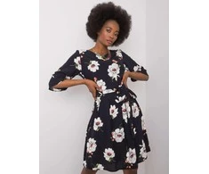 Lakerta Suknelė-LK-SK-507547.16P-juoda ir balta