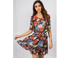 Lakerta Suknelė-LK-SK-507626.70-juoda-raudona
