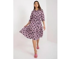 Lakerta Suknelė - LK-SK-508525-1.83 - šviesiai violetinė
