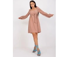 Lakerta Suknelė-LK-SK-508834.37X-smėlio spalvos