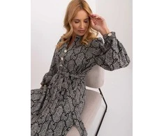 Lakerta Suknelė-LK-SK-509107.00X-pilka-juoda