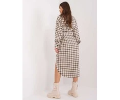 Lakerta Suknelė-LK-SK-509521.48-juoda-smėlio spalvos