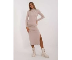 Lakerta Suknelė-LK-SK-509642.02-smėlio spalvos