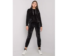 Lakerta Veliūrinis treningas moterim LK-KMPL-508683.06-juoda