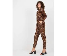 Lakerta Veliūrinis treningas moterim LK-KMPL-509028-1.84-juoda-smėlio spalva