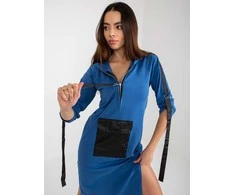 Lily Rose Megztinis-EM-BL-556-1,54-tamsiai mėlynas