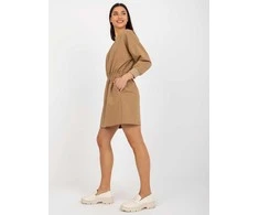 Lily Rose Suknelė-EM-SK-HS-21-487.41-tamsiai smėlio spalvos