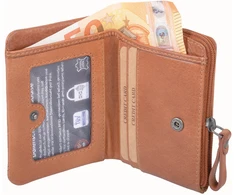 Maža piniginė moterims AVANCO 499-48-07 RFID - Ruda