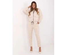 Moda Laisvalaikio kostiumas moterims-IT-KMPL-21736.02P-jasny smėlio spalva
