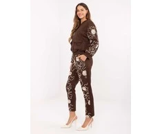 Moda Laisvalaikio kostiumas moterims-IT-KMPL-21736.02P-ruda