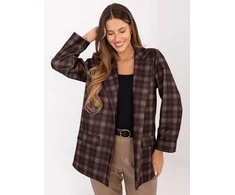 Moda Švarkas moterims -IT-MA-21739.16P-ciemny ruda