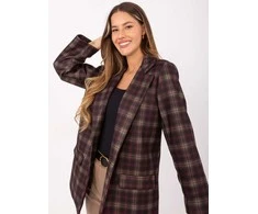Moda Švarkas moterims -IT-MA-21739.16P-ciemny ruda