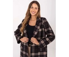Moda Švarkas moterims -IT-MA-21739.16P-juoda-smėlio spalva