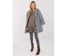 Moda Paltas moterims -IT-PL-20238.23-ciemny pilka