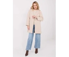 Moda Paltas moterims -IT-PL-20238.23-jasny smėlio spalva