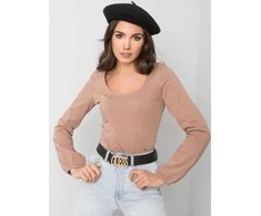Nieznaszmnie Palaidinė-TW-BZ-G-082.98-tamsiai smėlio spalvos