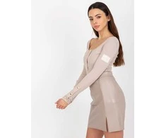 Och Bella Palaidinė-TW-BZ-OB-048.08-tamsiai smėlio spalvos