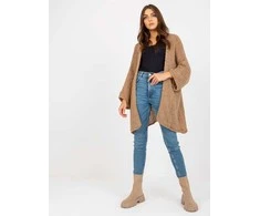 Och Bella Megztinis moterims TW-SW-BI-M2202.29X, tamsiai smėlio spalvos