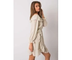 Och Bella Suknelė-TW-SK-BI-1203.72P-šviesiai smėlio spalvos