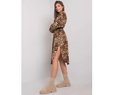 Och Bella Suknelė-TW-SK-BI-32555.72P-juoda-smėlio spalvos