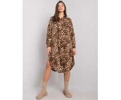 Och Bella Suknelė-TW-SK-BI-32555.72P-juoda-smėlio spalvos