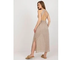 Och Bella Suknelė-TW-SK-BI-8676.22-smėlio spalvos