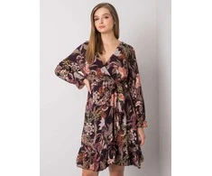 Och Bella Suknelė-TW-SK-BI-H2515.38X-juoda-smėlio spalvos