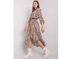 Och Bella Suknelė-TW-SK-BI-32556-1,62P-juoda-smėlio spalvos