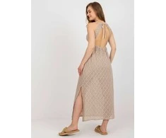 Och Bella Suknelė-TW-SK-BI-8676.22-smėlio spalvos