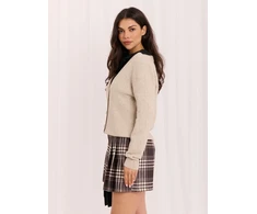 P-M Sweter-PM-SW-PM-5321.88-smėlio spalva