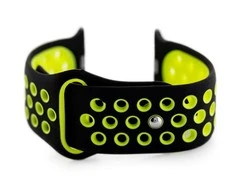 Pacific Apple Watch dirželis U24 - juoda/žalia - 38/40mm
