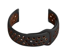 Pacific Guminis dirželis U11 išmaniajam laikrodžiui - juodas/rudas - 20mm