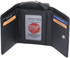 Piniginė moterims LEMONDO 384-70-01 RFID - Juoda
