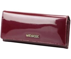 Natūralios odos moteriška piniginė Mato Grosso 0946-57 RFID – bordo