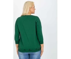Relevance Megztinis-RV-BL-5978.06P-juoda-žalia