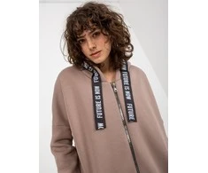 Relevance Megztinis-RV-BL-6683.00P-tamsiai smėlio spalvos