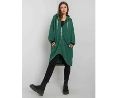 Relevance Megztinis-RV-BL-6791.48-tamsiai žalias
