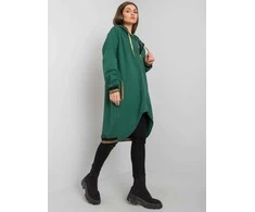 Relevance Megztinis-RV-BL-6791.48-tamsiai žalias