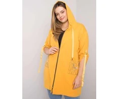 Relevance Megztinis-RV-BL-6795.84-tamsiai geltonas
