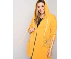 Relevance Megztinis-RV-BL-6795.84-tamsiai geltonas