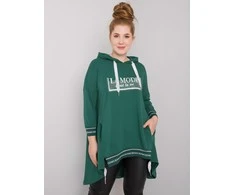 Relevance Megztinis-RV-BL-6849.63P-tamsiai žalias