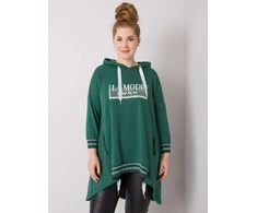 Relevance Megztinis-RV-BL-6849.63P-tamsiai žalias