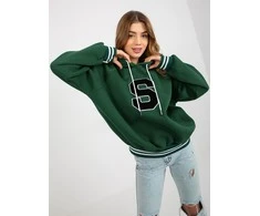 Relevance Megztinis-RV-BL-8372.04P-tamsiai žalias