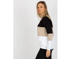 Relevance Megztinis-RV-BL-8377.89-juodas-smėlio spalvos